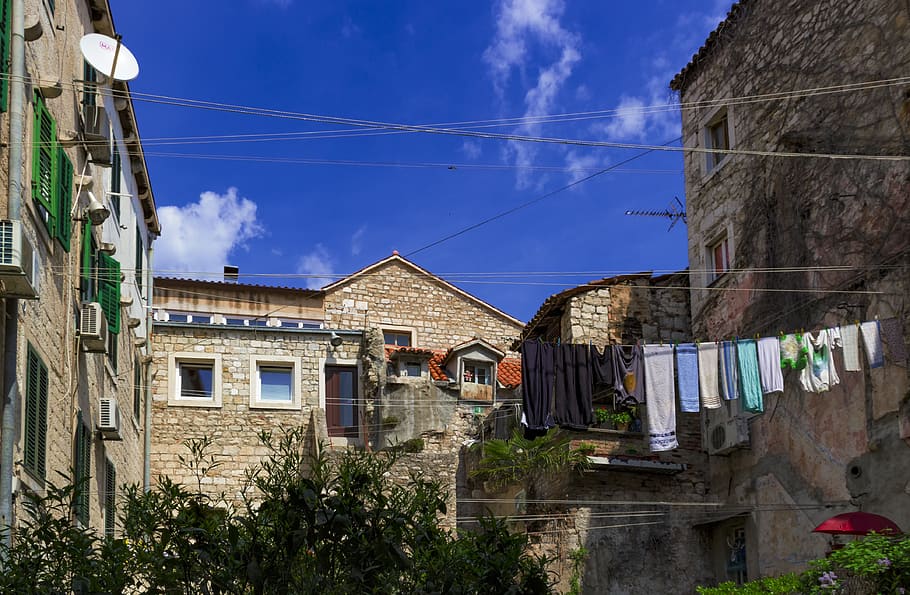 croatia, split, people, city, buildings, house, architecture HD wallpaper