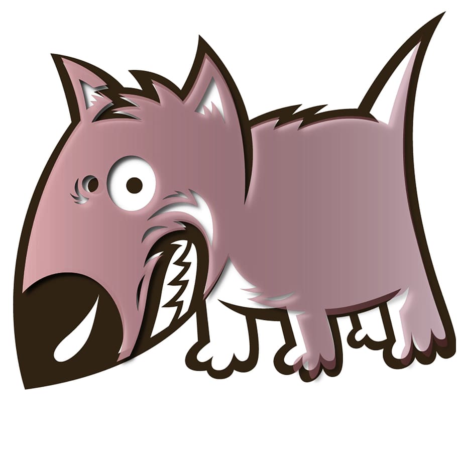 dog, pink, graphics, white background, animal representation HD wallpaper