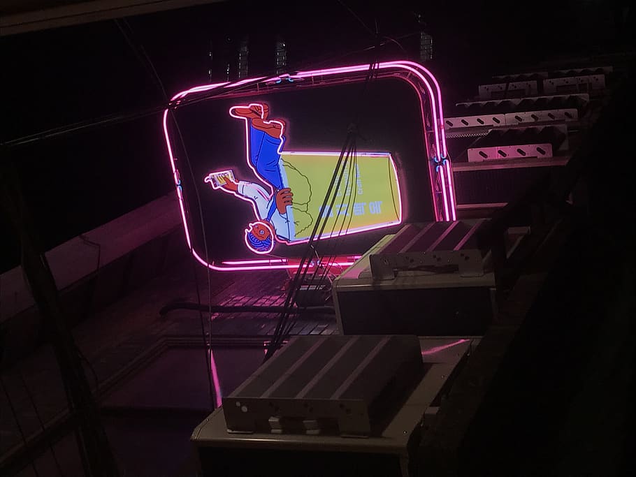 illuminated, night, neon, no people, lighting equipment, communication HD wallpaper