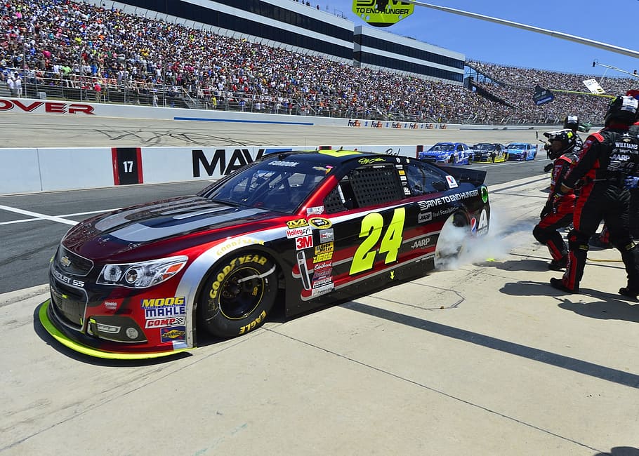 crew, pit, stop, team, car, race, auto, automobile, sport, competition HD wallpaper