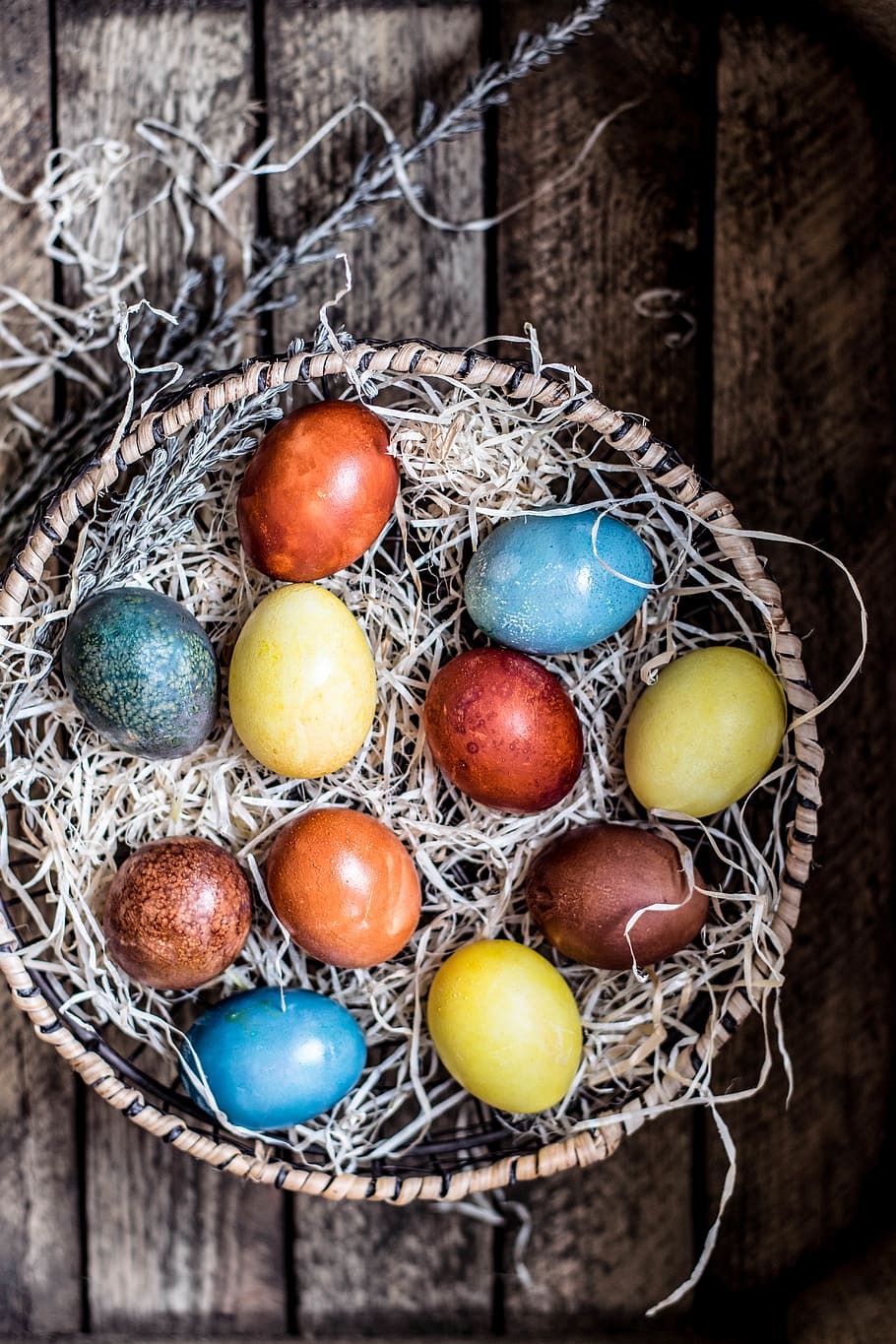 assorted-colored eggs, food, food and drink, easter, celebration HD wallpaper