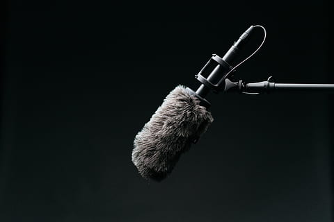 black condenser microphone, tool, brush, backdrop, background HD wallpaper