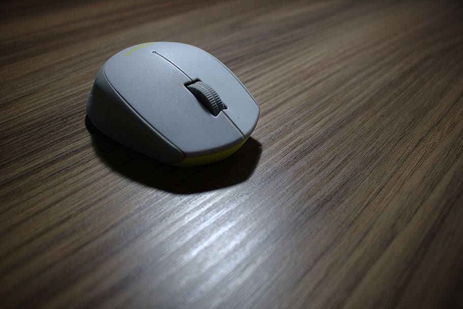 computer, mouse, office, technology, indoors, wood - material HD wallpaper