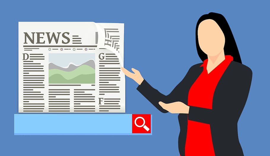 news, article, reading, searching, online, application, woman HD wallpaper