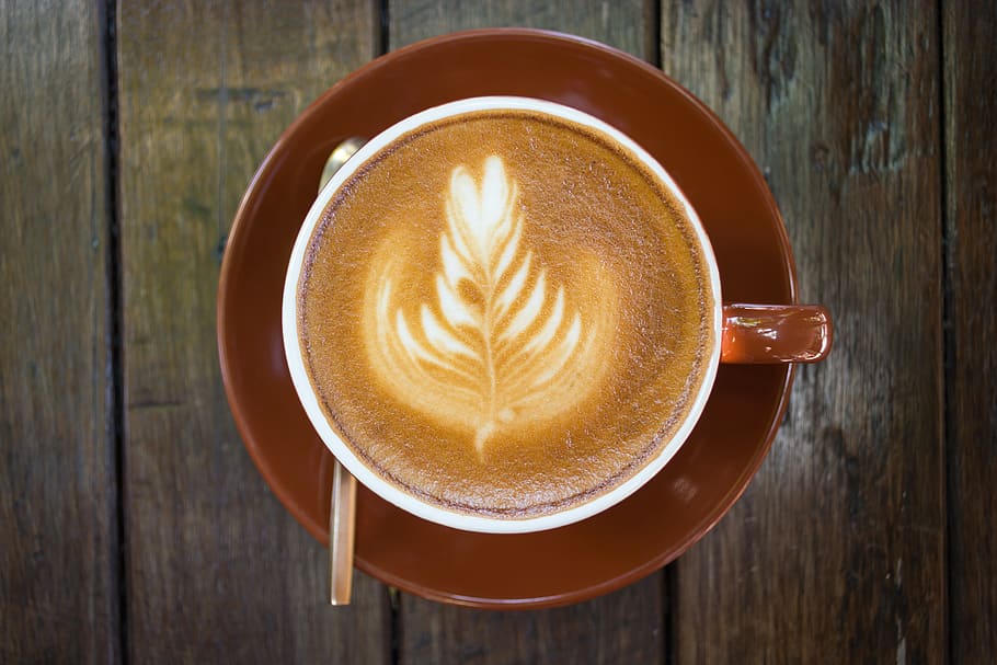 Latte Drink, caffeine, cappuccino, coffee, cup, espresso, mug HD wallpaper