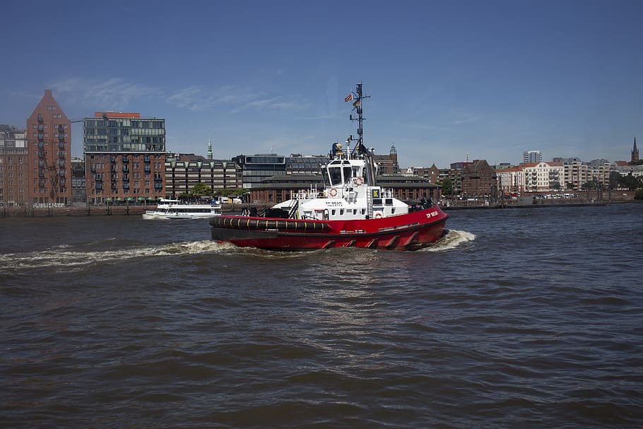 germany, hamburg, nautical vessel, mode of transportation, water HD wallpaper