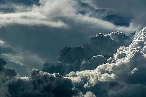 Cumulus Clouds, beautiful, cloudy, dramatic, gloomy, heaven, high HD wallpaper