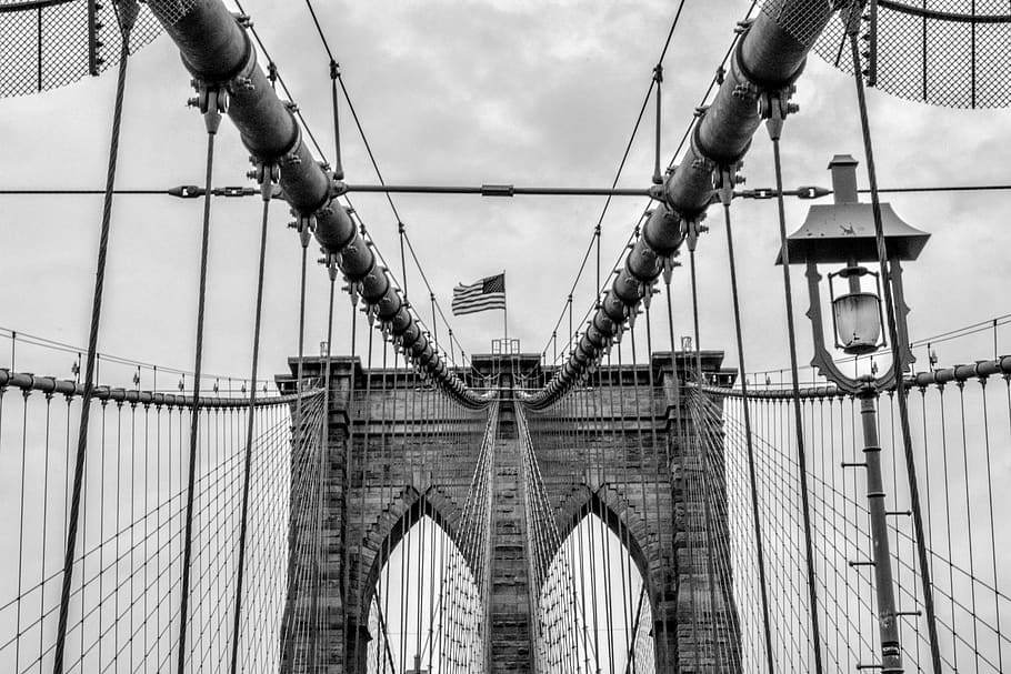 new york, brooklyn bridge, united states, ny, nyc, newyork, HD wallpaper