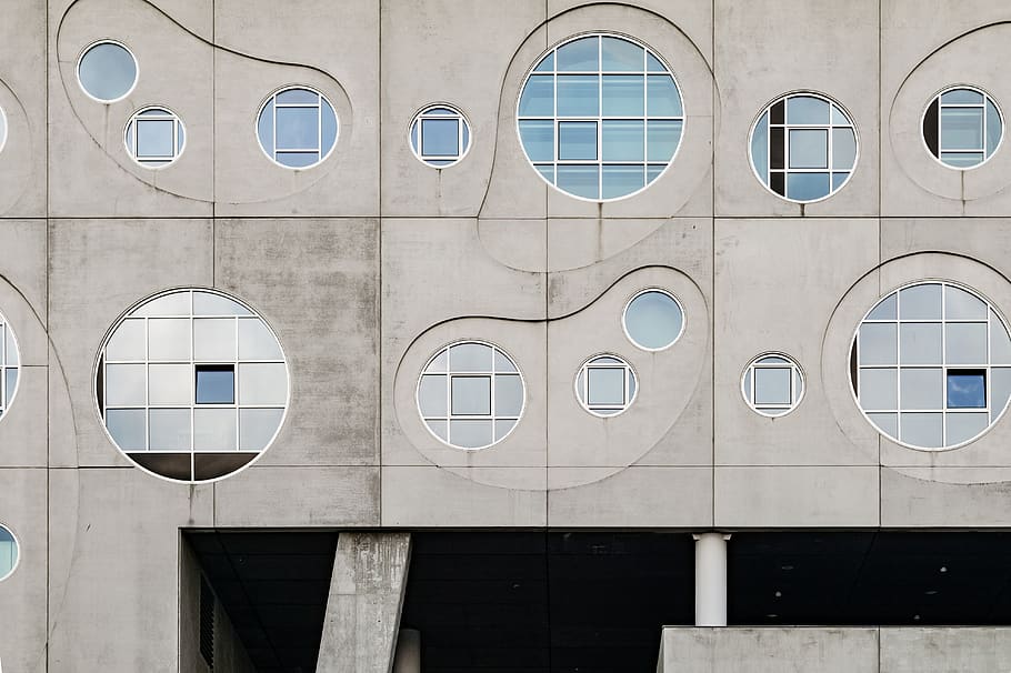 gray concrete building, built structure, architecture, building exterior HD wallpaper