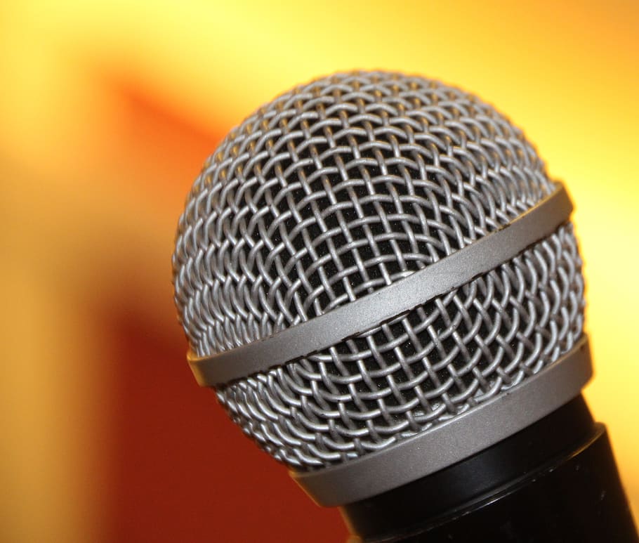 Macro Shot of Microphone, audio, close-up, input device, technology HD wallpaper