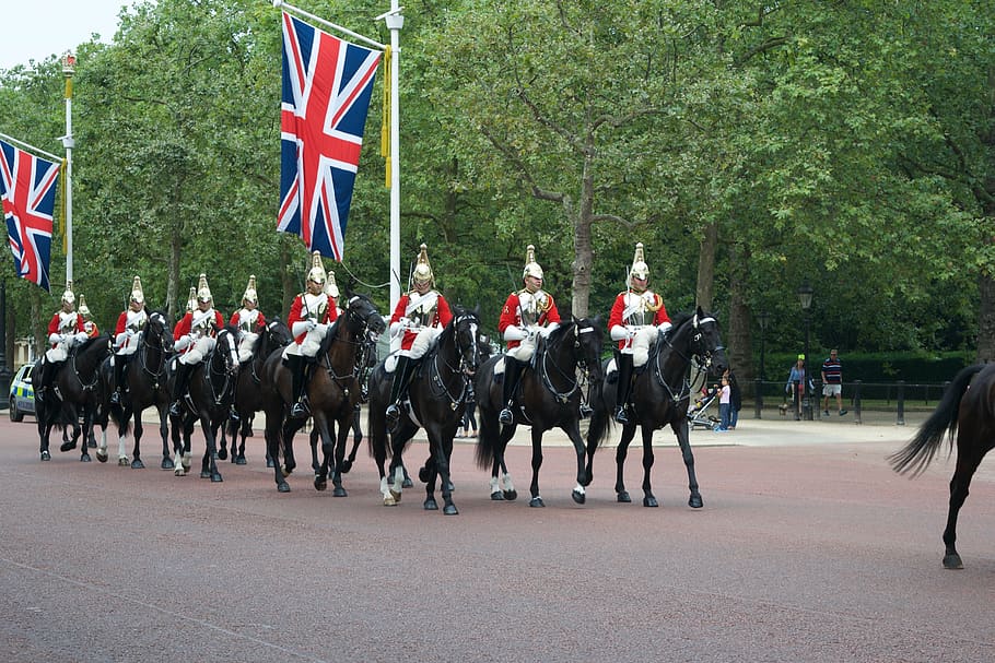 london, change of guards, buckingham, palace, england, sentry, HD wallpaper