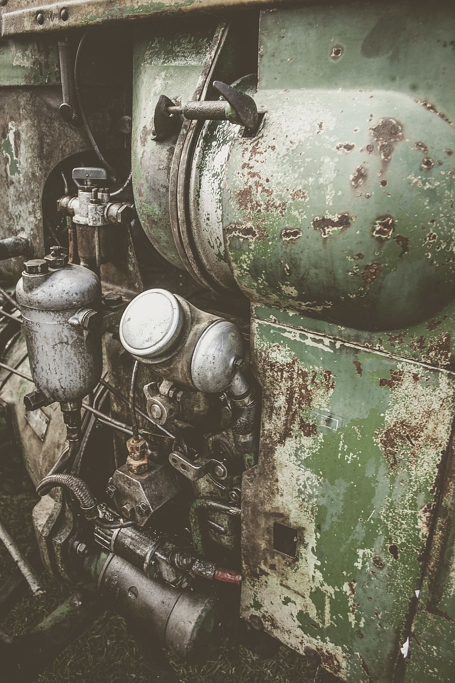 machine, building, factory, motor, hydrant, fire hydrant, rust HD wallpaper