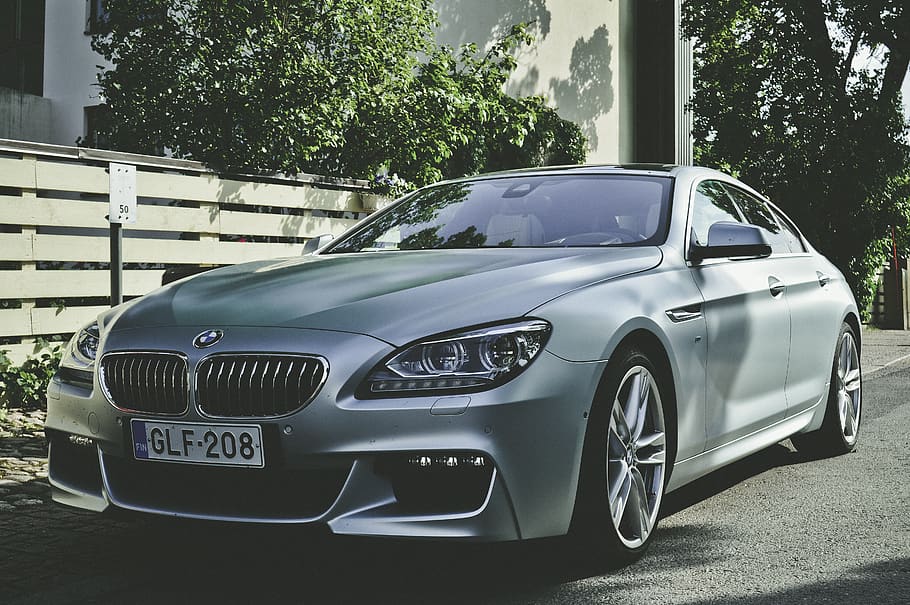 Silver Bmw Sedan, asphalt, auto, automatic, automobile, automotive HD wallpaper