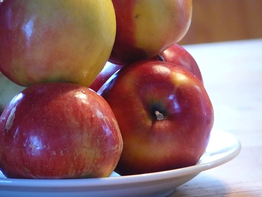 apple, fresh, fruit, sweet, nature, healthy eating, food and drink HD wallpaper