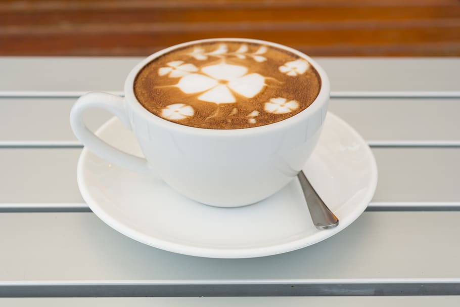 Coffee Latte, art, artistic, beverage, break, bubble, caffeine HD wallpaper