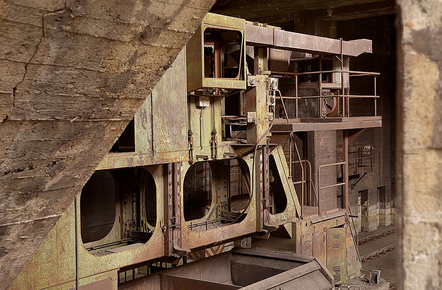 old, architecture, abandoned, industry, steel, tube, equipment HD wallpaper