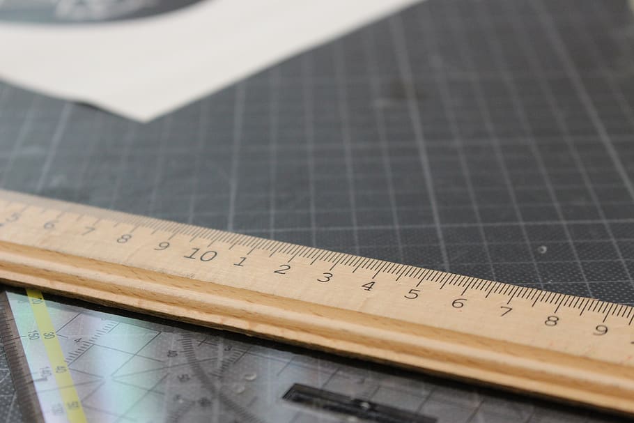 brown wooden ruler, instrument of measurement, indoors, no people HD wallpaper