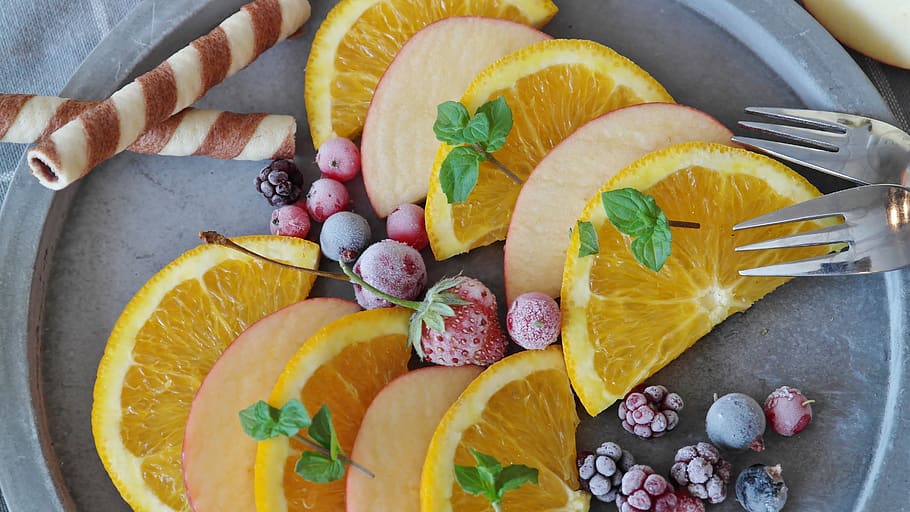 fruit, orange, apple, berries, juicy, fresh, healthy, sweet HD wallpaper