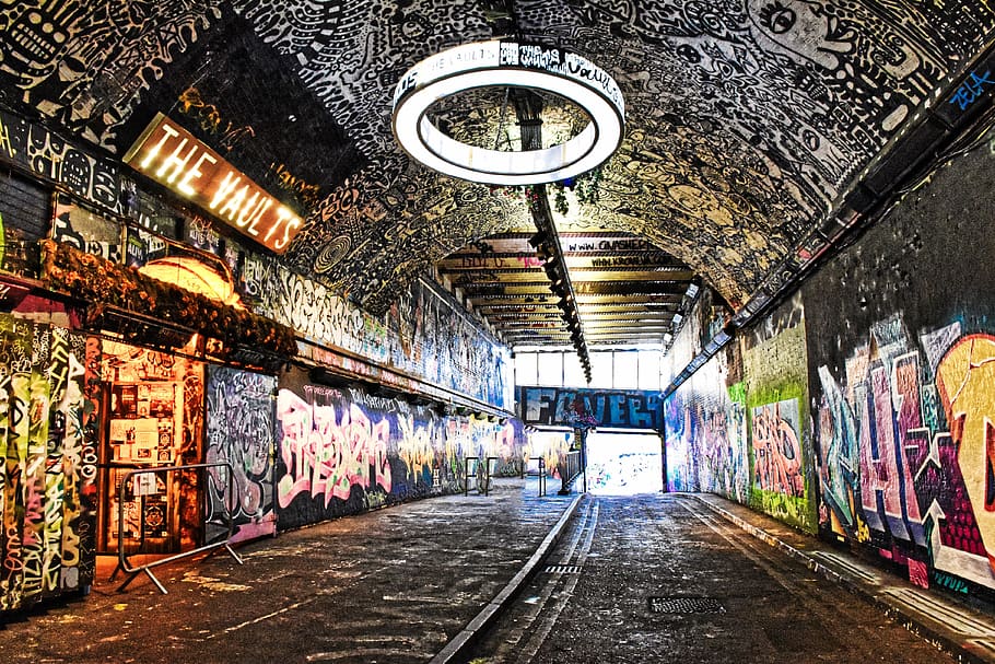 graffiti, architecture, direction, the way forward, wall - building feature HD wallpaper