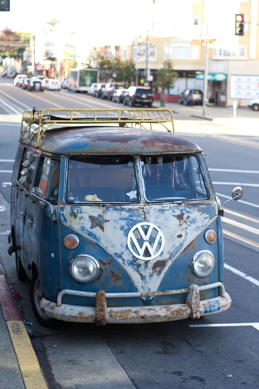 VW, bus, van, hippie, mode of transportation, city, motor vehicle