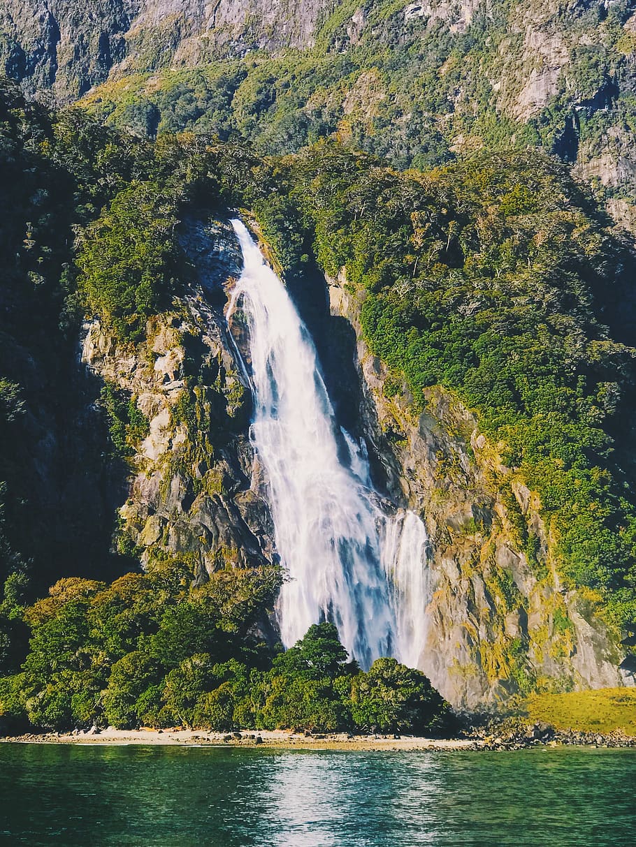 Body Of Water , cascade, daylight, environment, landscape, mountain HD wallpaper