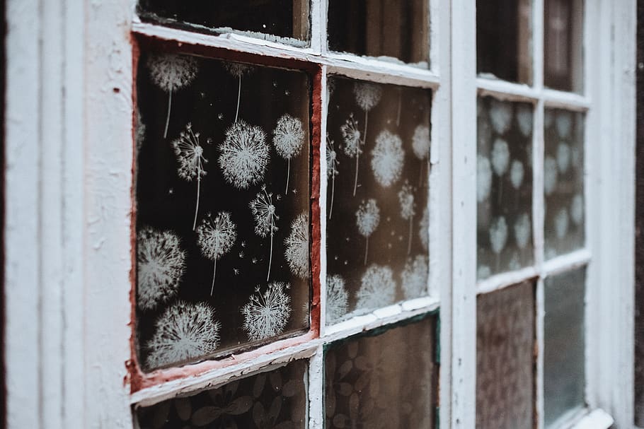 White Wooden 6-pane Window, architecture, close-up, design, dirty HD wallpaper