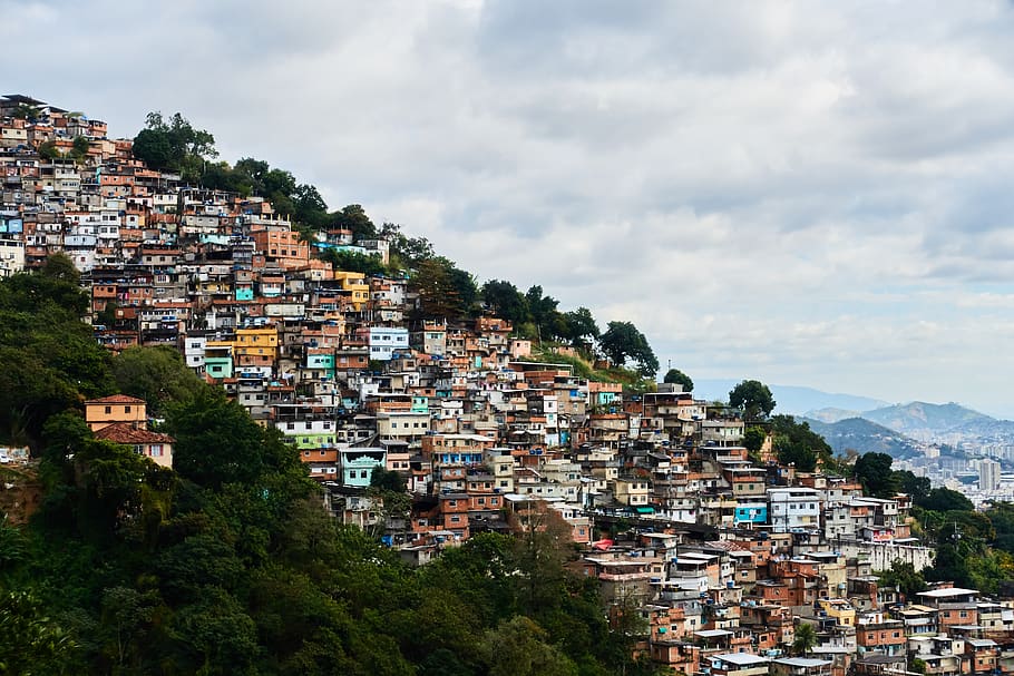 rio de janeiro, brazil, favela, poverty, urban development, HD wallpaper