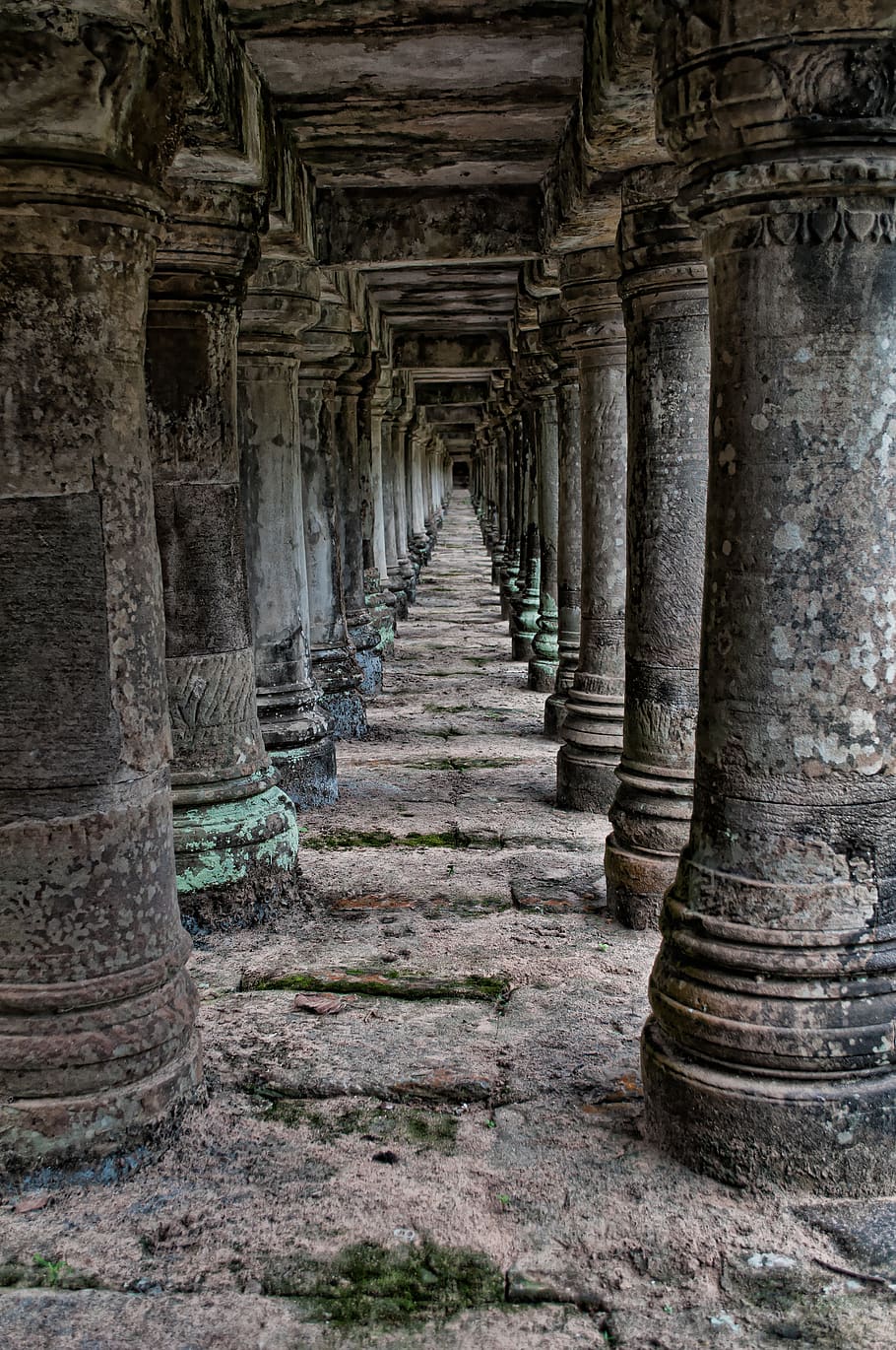 brown pillar, architecture, architectural column, built structure HD wallpaper