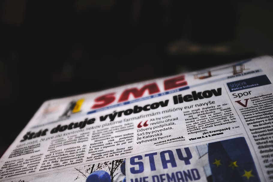 SME newspaper, text, communication, western script, close-up HD wallpaper