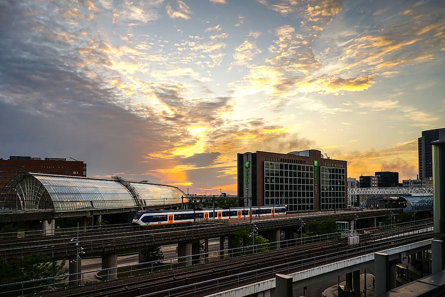 amsterdam, netherlands, train station, sprinter, sloterdijk HD wallpaper