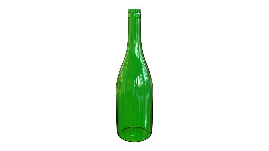 bottle, wine, green, vacuum, barman, shine, transparent, green color, HD wallpaper