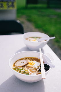 white ceramic bowl on table, food, noodle, pasta, christchurch HD wallpaper