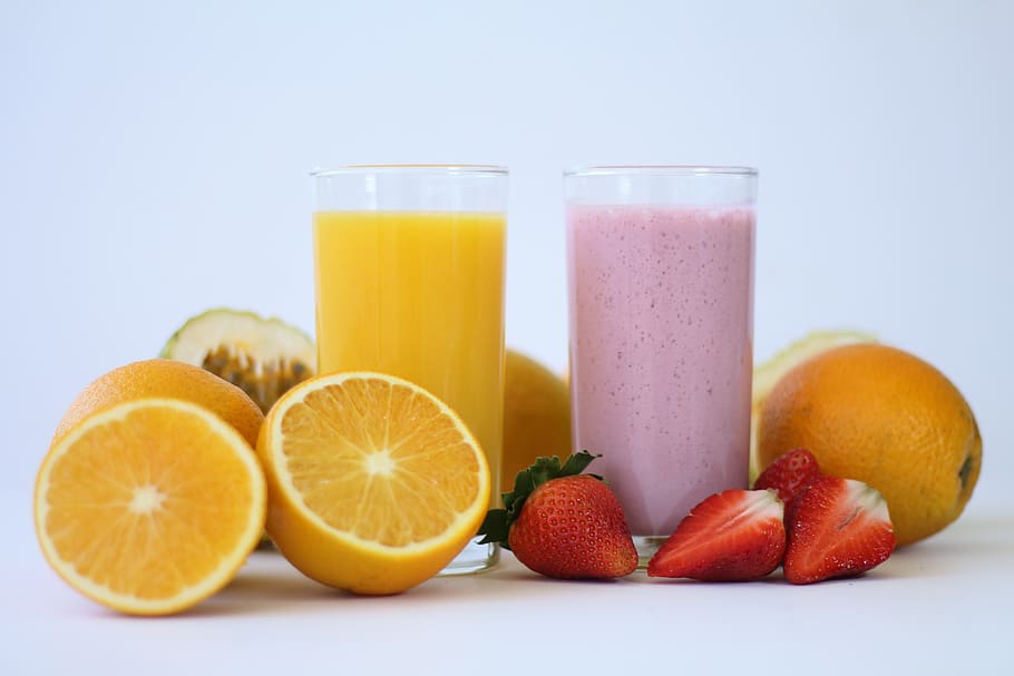 juice, fruit, orange, strawberry, healthy eating, food and drink HD wallpaper