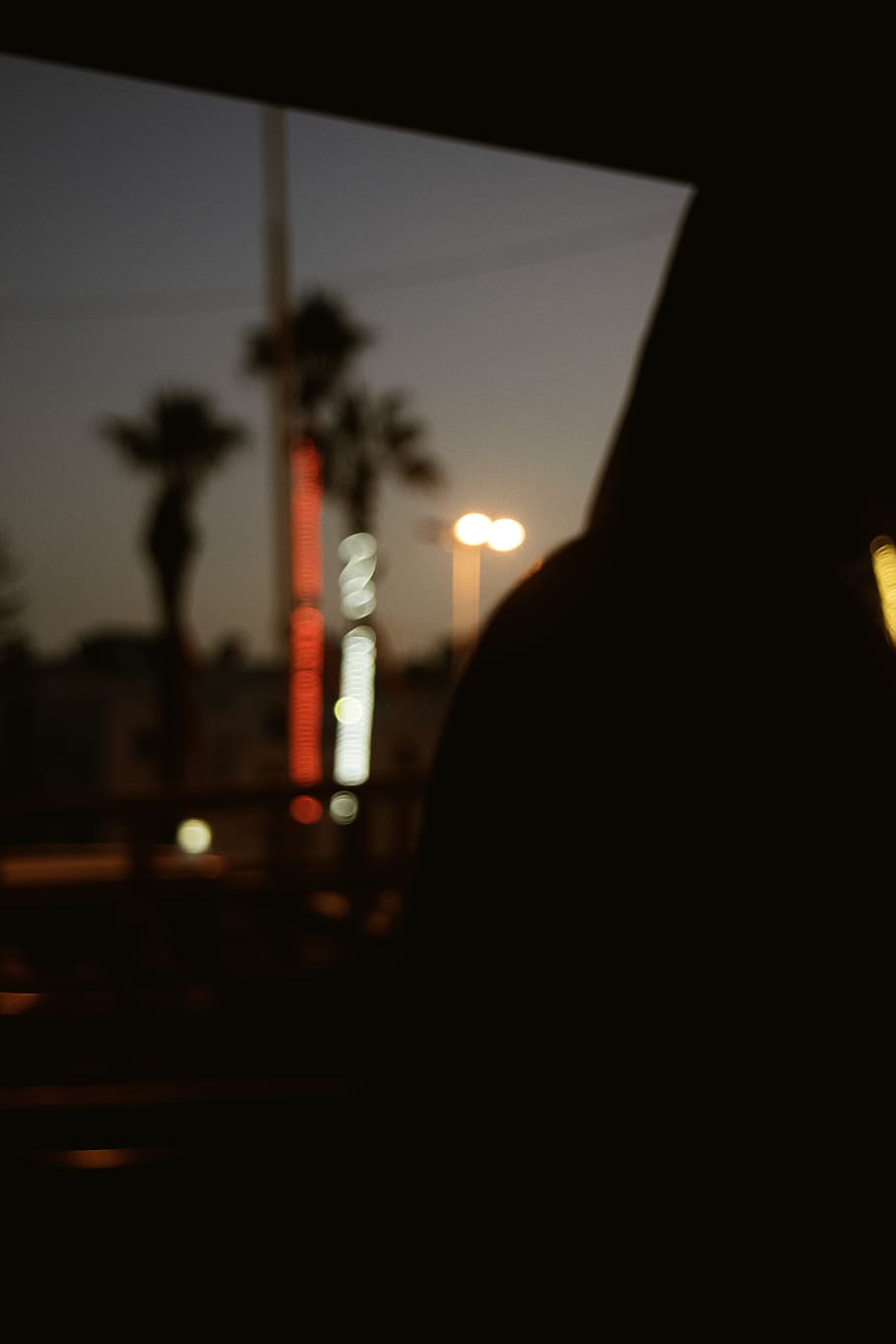 tunisia, illuminated, silhouette, night, street, sky, city HD wallpaper