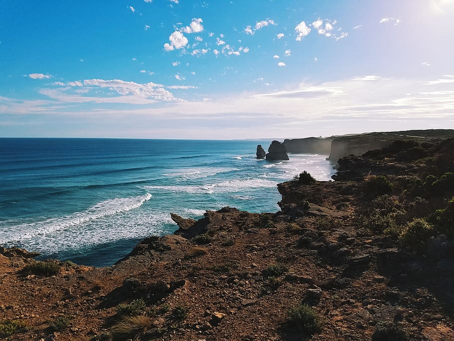 sea, water, sky, land, beach, beauty in nature, scenics - nature HD wallpaper