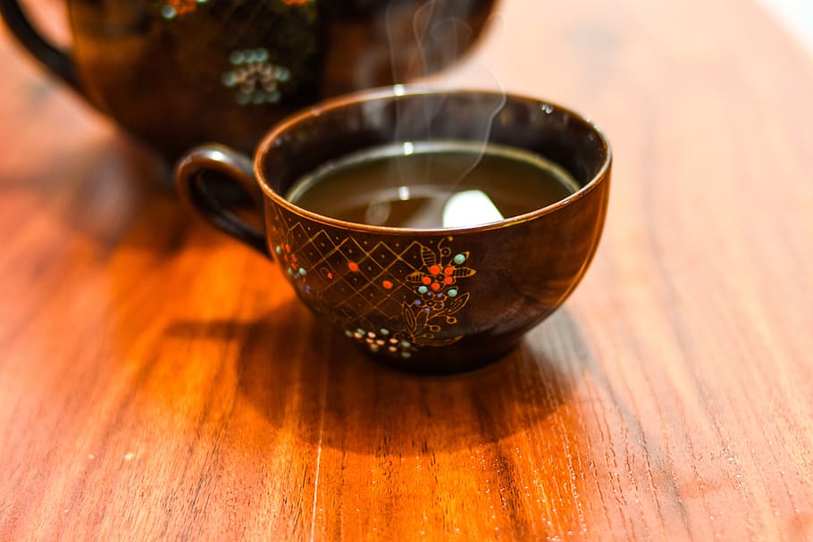 cup, tea, drink, relaxation, wood - material, tea cup, mug HD wallpaper