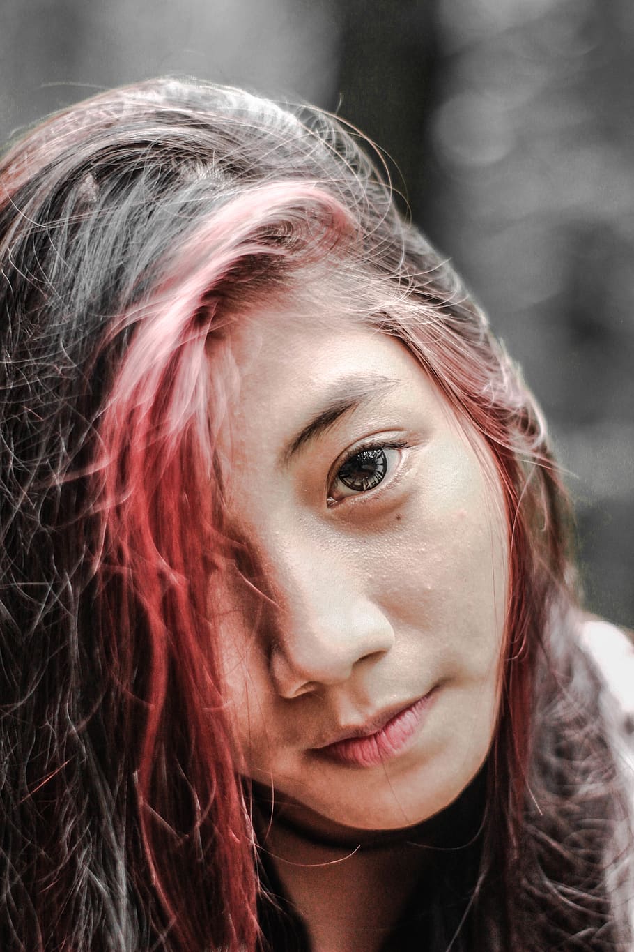human, person, face, lip, mouth, girl, woman, nature, teeth HD wallpaper