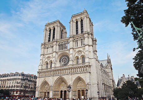 White Concrete Building, ancient, antique, architecture, cathedral HD wallpaper