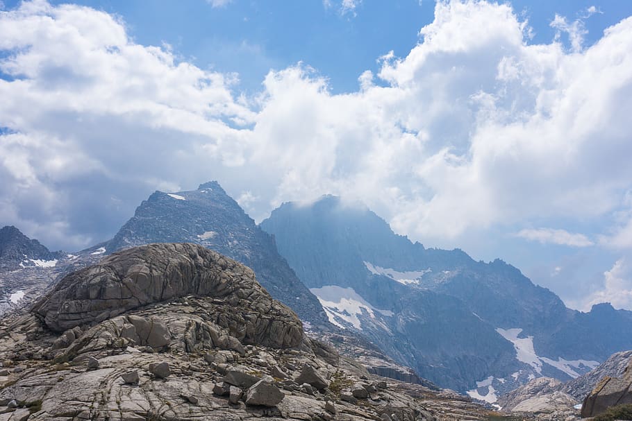 mountain top, snow mountain, cloud - sky, scenics - nature HD wallpaper