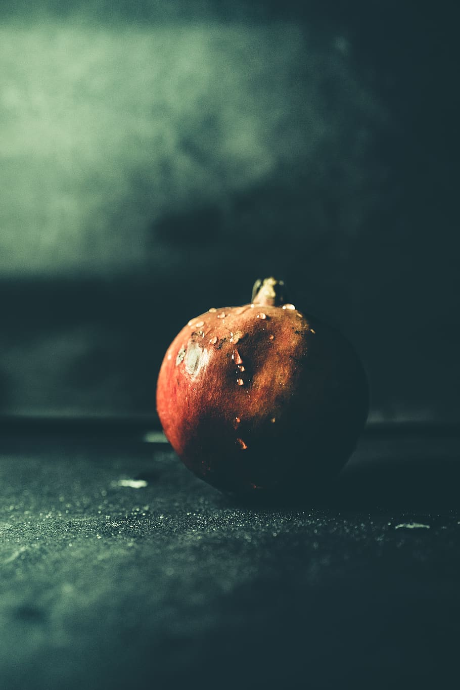 red round fruit, plant, food, produce, apple, pomegranate, vegetable HD wallpaper