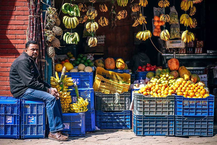 Fresh Fruit for Sale, food, market, food and drink, healthy eating HD wallpaper