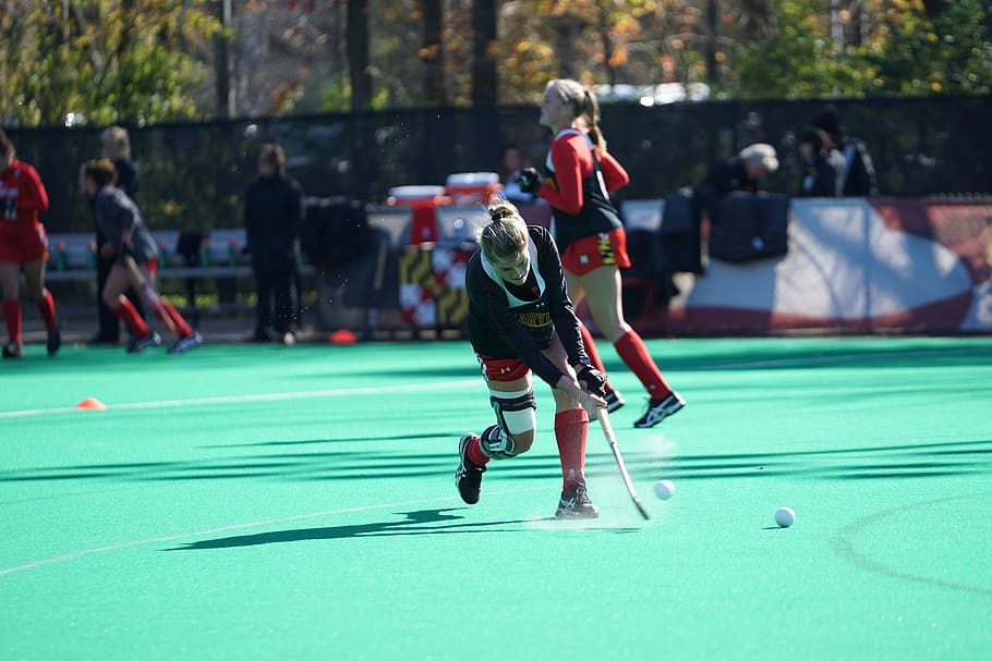 field hockey, sport, leisure activity, playing, group of people HD wallpaper