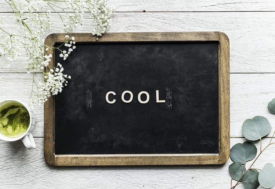 Photo of Blackboard, chalkboard, concept, cool, cup, design, flatlay HD wallpaper