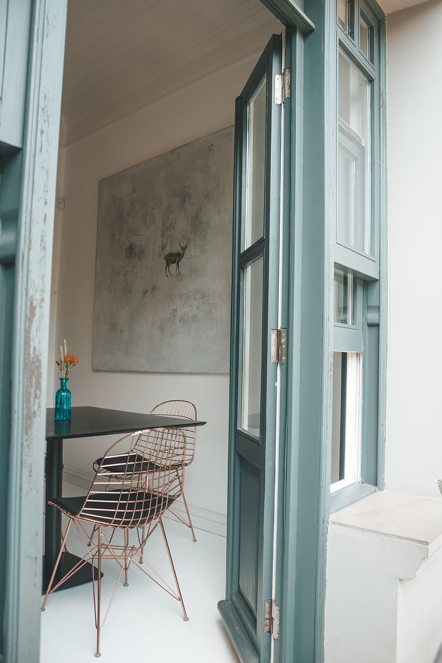 Gray Framed Glass Door, chairs, comfort, daylight, design, floor HD wallpaper