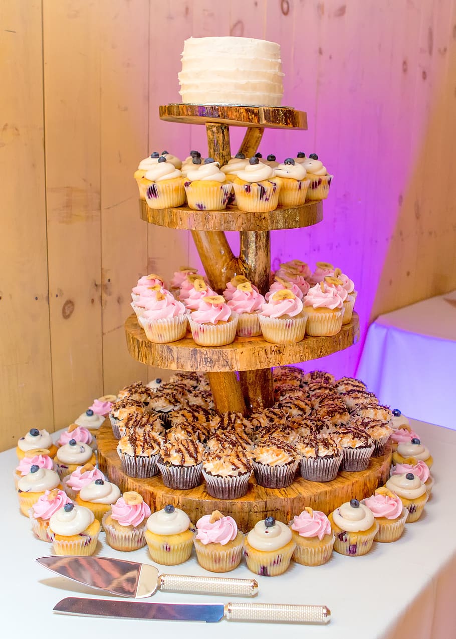 wedding, cake, cupcake, party, dessert, celebration, sweet HD wallpaper