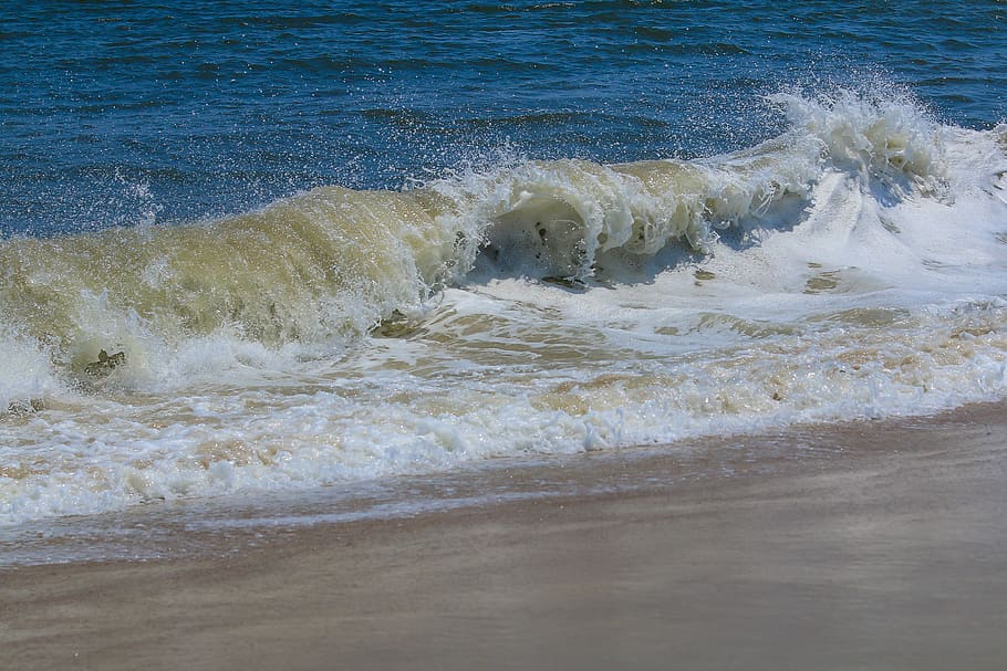 1920x1080px | free download | HD wallpaper: waves, beach, outer banks ...