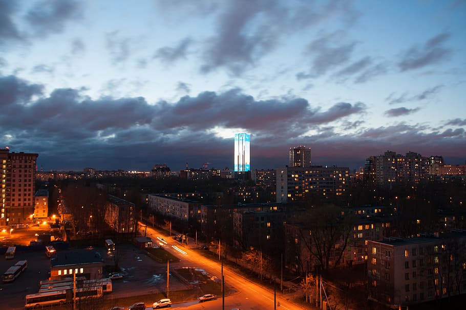 russia, spb, skyscraper, st, officebuildings, apartments, urban HD wallpaper