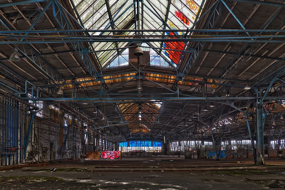 lost places, pforphoto, old factory, abandoned, decay, lapsed, HD wallpaper
