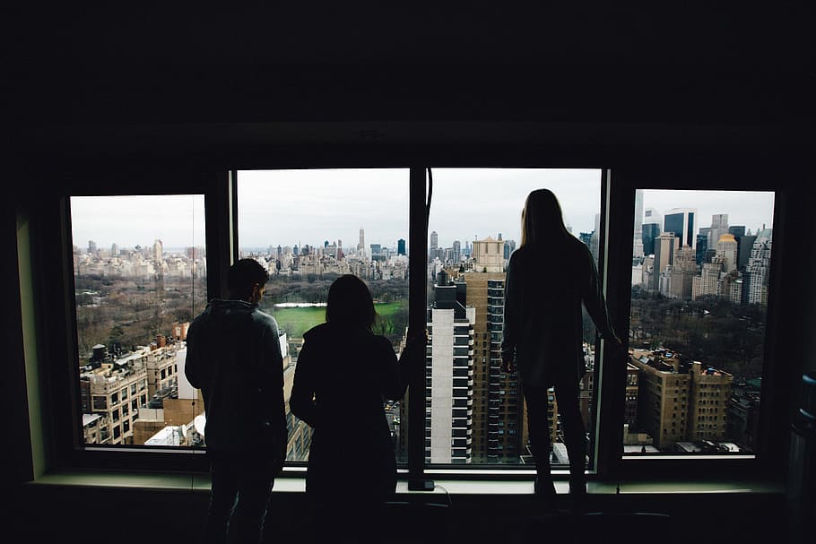 friend, view, window, new york, city, architecture, built structure HD wallpaper