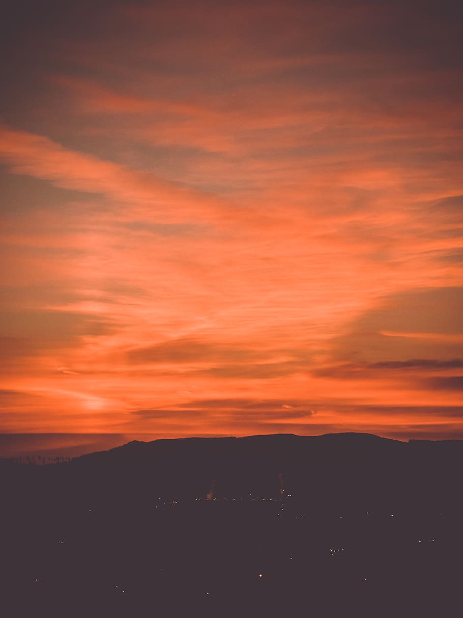 sunset, sky, beauty in nature, cloud - sky, scenics - nature HD wallpaper